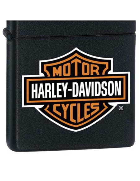 MATTE BLACK LIGHTER WITH ZIPPO HARLEY LOGO