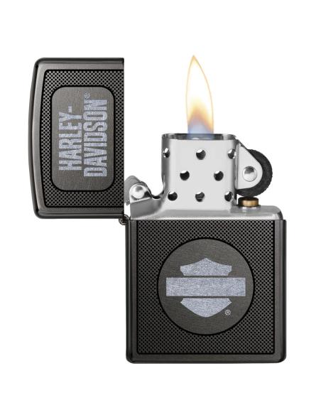 Briquet Harley Noir Avec Gravure Laser Zippo