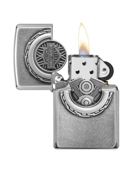 BRIQUET ZIPPO AVEC ROUE ET MOTEUR HARLEY-DAVIDSON