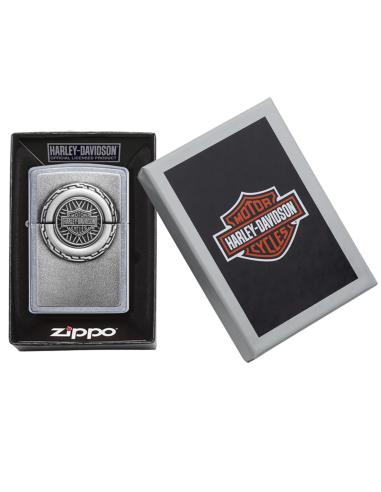 BRIQUET ZIPPO AVEC ROUE ET MOTEUR HARLEY-DAVIDSON