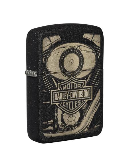 BRIQUET ZIPPO BRACKLE CRACKLE 1941 AVEC LOGO HARLEY