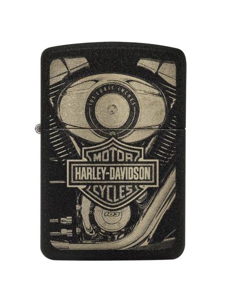 ZIPPO ISQUEIRO BRACK CRACKLE 1941 COM O LOGÓTIPO DA HARLEY