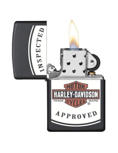 BRIQUET ZIPPO HARLEY-DAVIDSON INSPECTED AND APPROVED