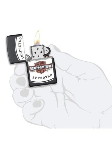 BRIQUET ZIPPO HARLEY-DAVIDSON INSPECTED AND APPROVED