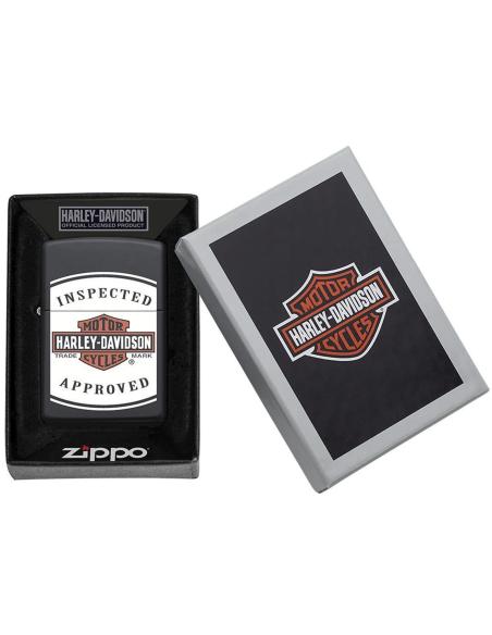 BRIQUET ZIPPO HARLEY-DAVIDSON INSPECTED AND APPROVED