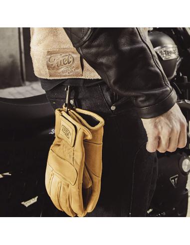 Comprar Guantes De Cuero Retro Para Moto United De Fuel a precio de oferta