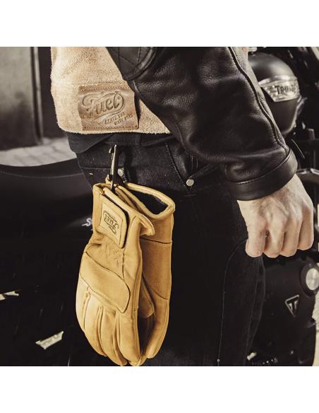 Luvas De Motocicleta Retro Em Couro United De Fuel