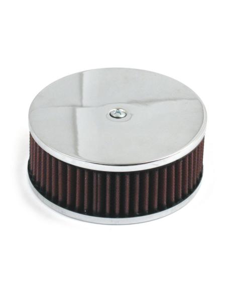 Acquista Filtro Aria K&N Rotondo Con Coperchio Cromato a prezzo scontato