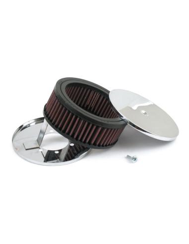 Filtro De Aire K&N Redondo Con Tapa Cromada | Precio Oferta