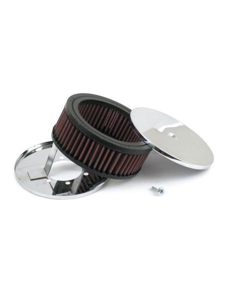 Filtre A Air Rond K&N Avec Couvercle Chrome | Prix Promo
