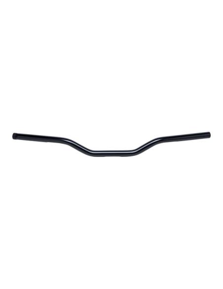 BILTWELL TRACKER HANDLEBAR 1" (25.4MM) BLACK WITH HOLES AND TBW