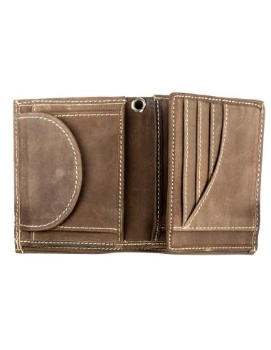 LEATHER WALLET BROWN IGUANA CUSTOM COLLECTION
