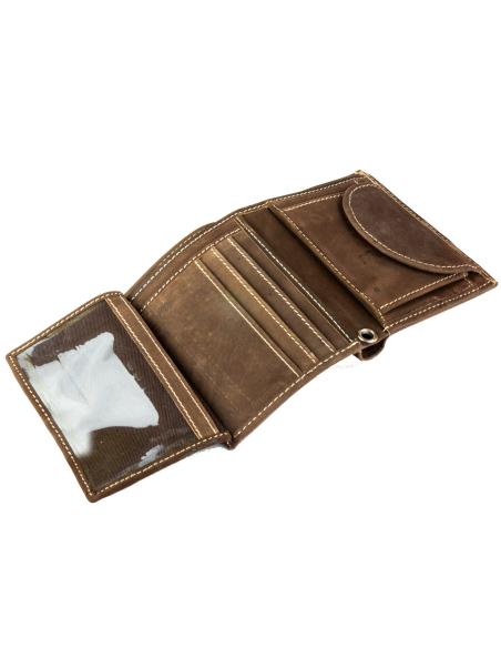 LEATHER WALLET BROWN IGUANA CUSTOM COLLECTION