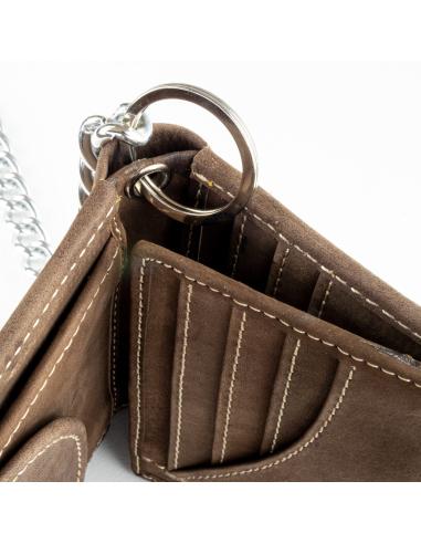 LEATHER WALLET BROWN IGUANA CUSTOM COLLECTION