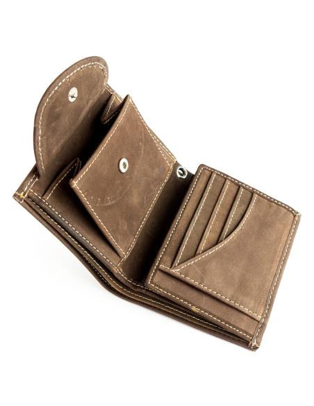 LEATHER WALLET BROWN IGUANA CUSTOM COLLECTION