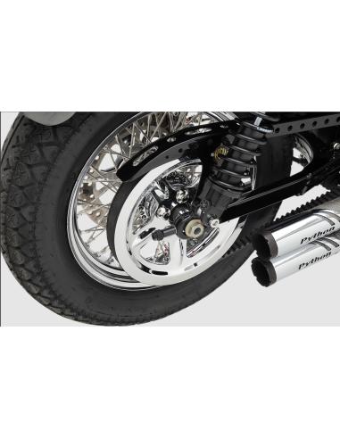 TAMPA DA POLIA TRASEIRA CROMADA PARA O SPORTSTER XL 04-UP