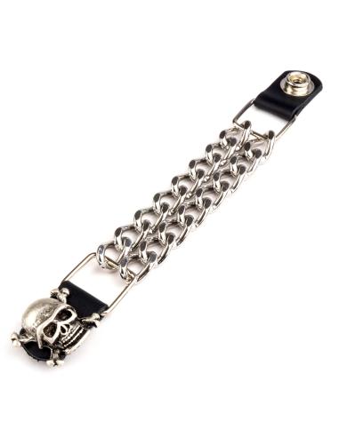 EXTENSEUR DE GILET SKULL&BONES AVEC CHAÎNE CHROMÉE