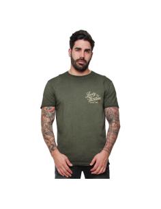 T-SHIRT IRON VERDE RETRO VINTAGE POR LUCKY 13 2