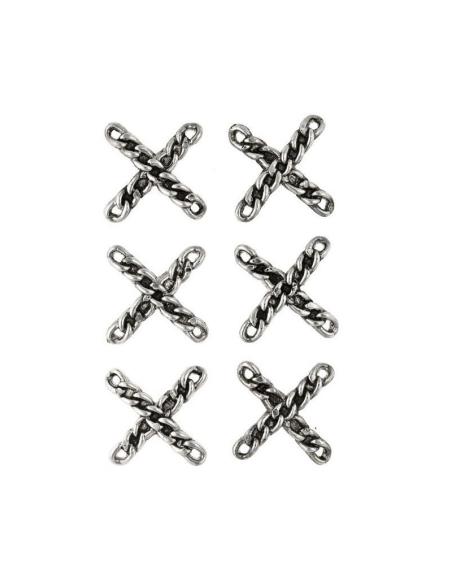 Comprar Pack 6 Charms Cadena Cromada a precio de oferta