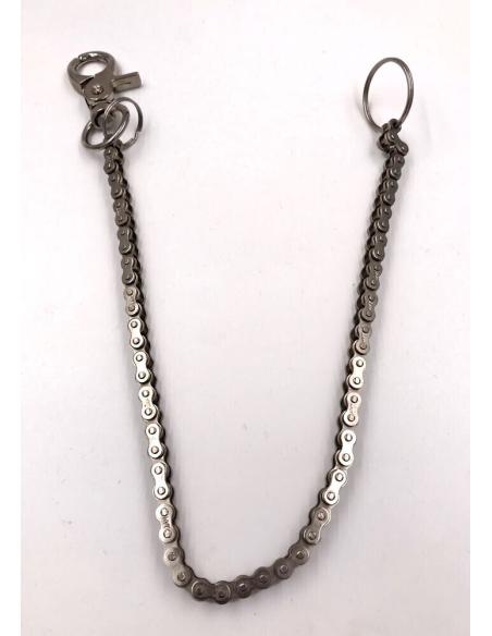 CHAIN FOR MOTORBIKE WALLET TYPE FINE METAL RAW 45CM
