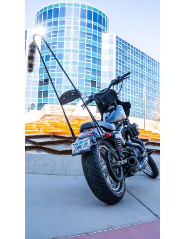SISSY BAR BURLY ESTÚPIDO PRETO 40" (102cm) XL 94-03