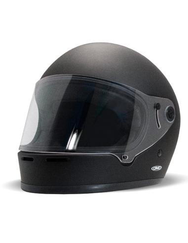 RIVALE RETRO VINTAGE FULL FACE HELMET IN MATTE BLACK