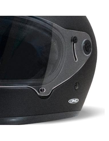 CAPACETE RETRO FACE INTEIRA DO RIVAL EM PRETO MATE