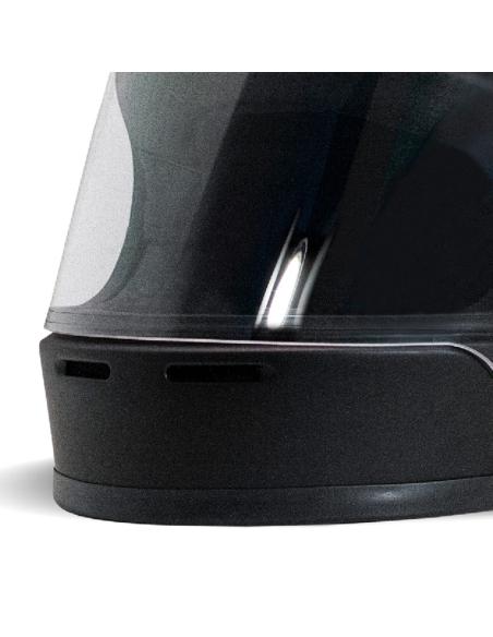 CAPACETE RETRO FACE INTEIRA DO RIVAL EM PRETO MATE