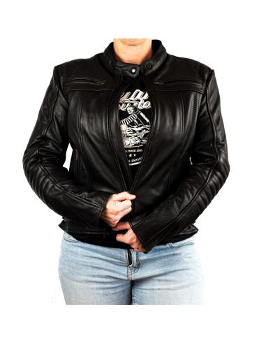 Acquista Giacca Da Moto Femminile Black Moon In Pelle a prezzo scontato
