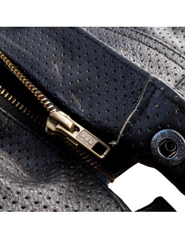 Comprar Chaleco Motero De Piel Perforada Brontolo a precio de oferta