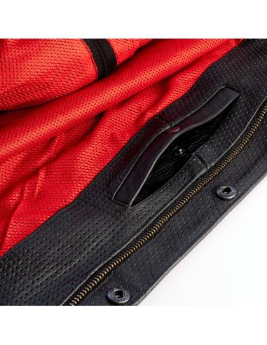 Comprar Chaleco Motero De Piel Perforada Brontolo a precio de oferta