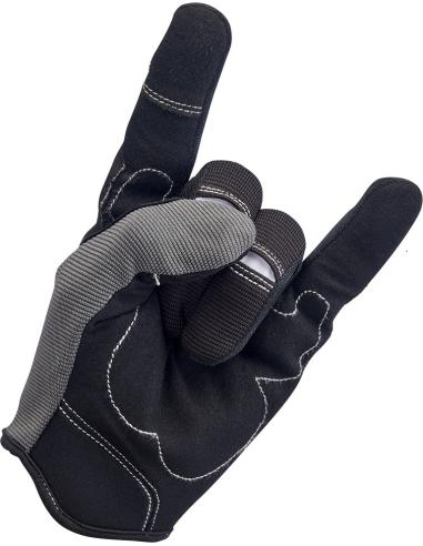 LUVA BILTWELL MOTO GRIS E PRETO