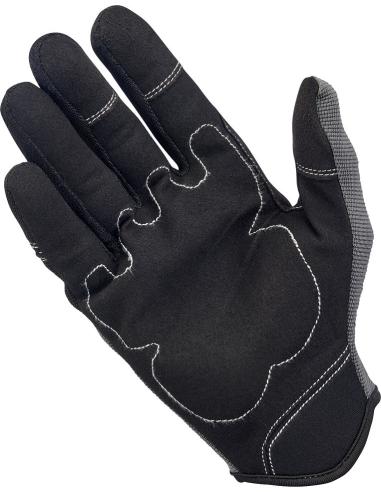 GLOVE BILTWELL MOTORCYCLE GREY AND BLACK