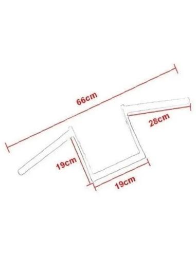 HANDLEBAR EXTREME 8" BLACK