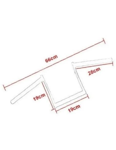 HANDLEBAR EXTREME 8" BLACK