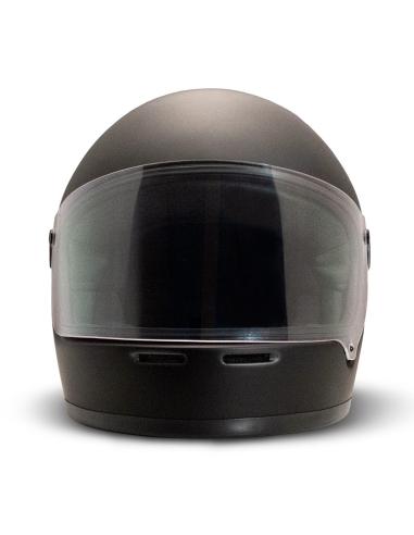 CAPACETE RETRO FACE INTEIRA DO RIVAL EM PRETO MATE
