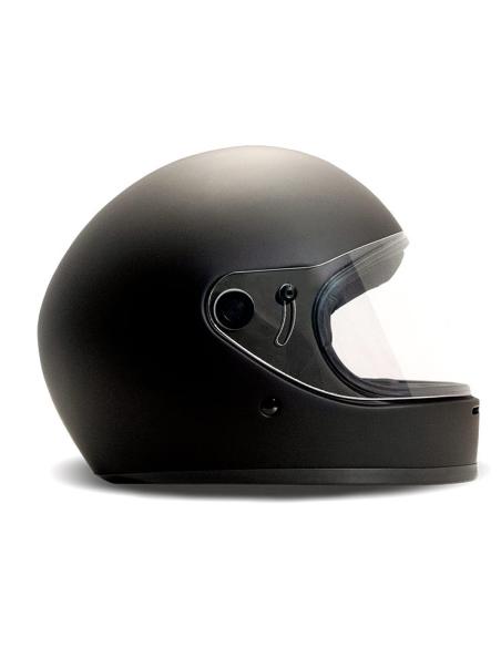 RIVALE RETRO VINTAGE FULL FACE HELMET IN MATTE BLACK