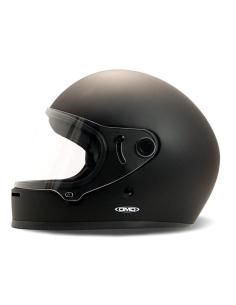 RIVALE RETRO VINTAGE FULL FACE HELMET IN MATTE BLACK 2
