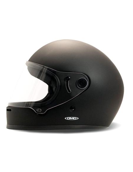 CAPACETE RETRO FACE INTEIRA DO RIVAL EM PRETO MATE