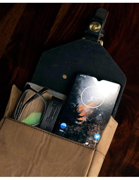 Comprar Bolsa Sobredepósito Para Moto De Piel Auténtica Trip Machine a precio de oferta