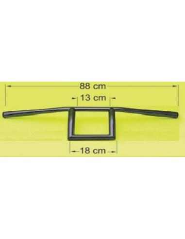 Comprar Manillar Square Negro 22Mm a precio de oferta