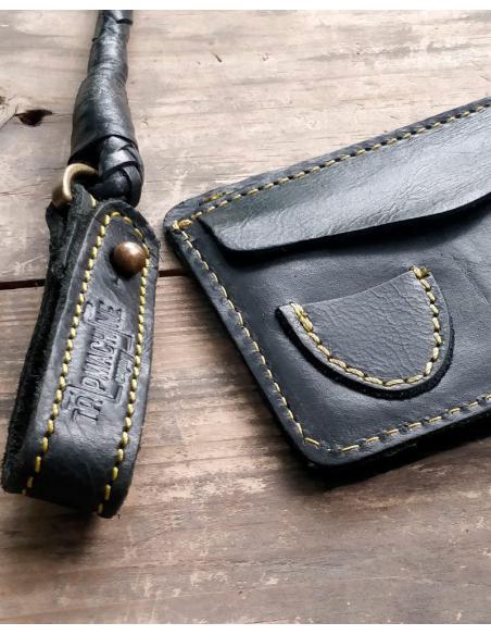 LEATHER DRAWSTRING WALLET LUCILLE