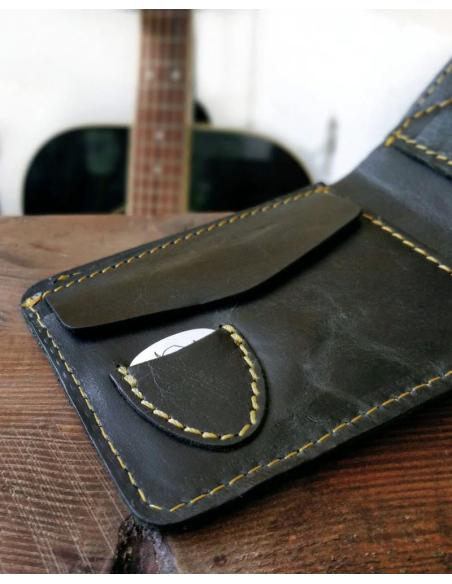 LEATHER DRAWSTRING WALLET LUCILLE