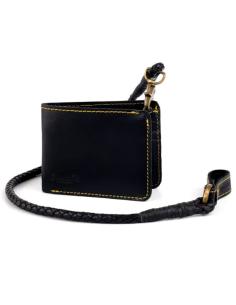 PORTEFEUILLE À CORDON EN CUIR LUCILLE