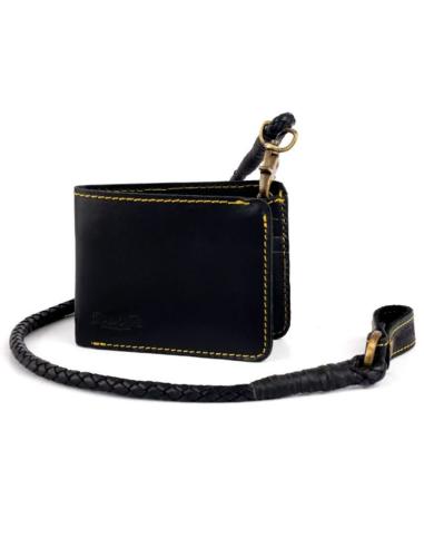 PORTEFEUILLE À CORDON EN CUIR LUCILLE