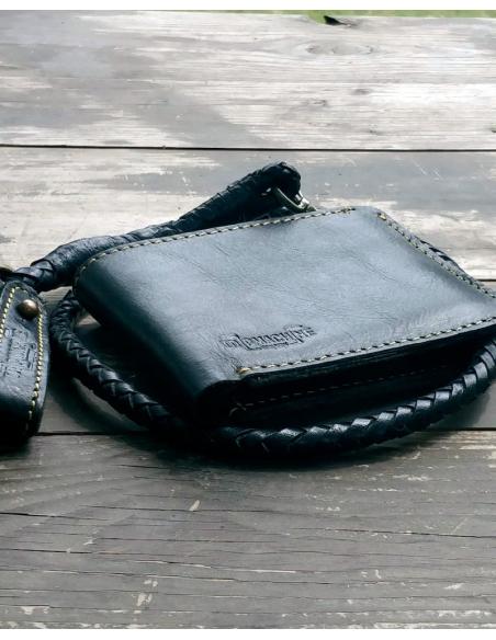 PORTEFEUILLE À CORDON EN CUIR LUCILLE