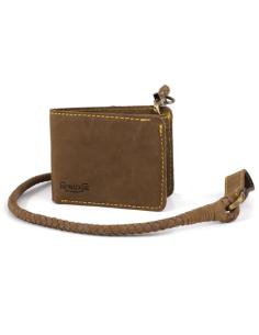 Comprar Cartera De Cuero Tabaco Con Bolsillo Para Púa Old Boy a precio de oferta