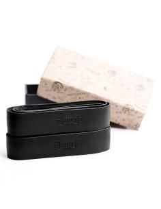 BLACK LEATHER GRIP FOR CUFFS WITH ADHESIVE BACKING 2