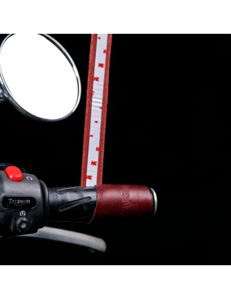 Comprar Grip De Cuero Rojo Cereza Para Puños Con Adhesivo a precio de oferta