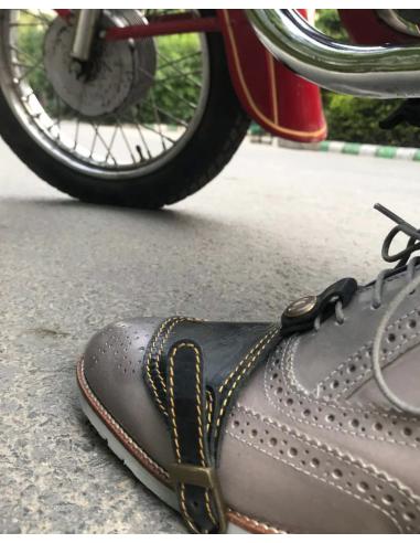 Comprar Protector De Calzado Classic De Cuero Negro Trip Machine a precio de oferta